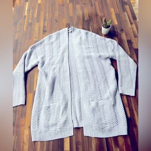 Pretty pastel purple crochet cardigan